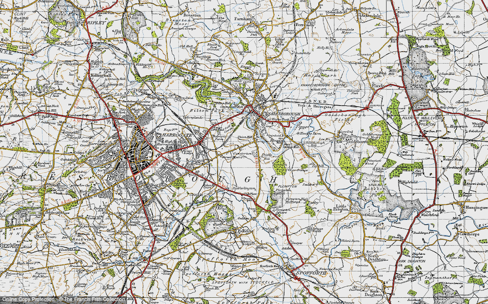 Old Map of Calcutt, 1947 in 1947