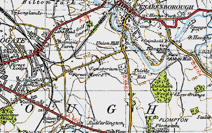 Old map of Birkham Wood in 1947