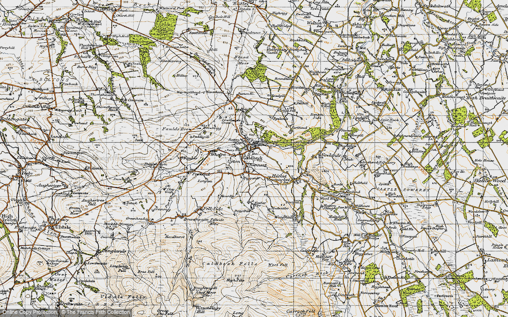 Old Map of Caldbeck, 1947 in 1947