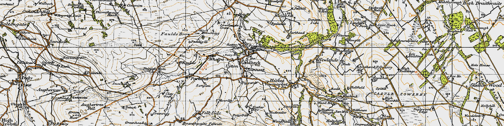 Old map of Caldbeck in 1947