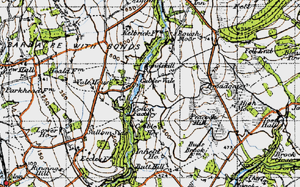 Old map of Calder Vale in 1947