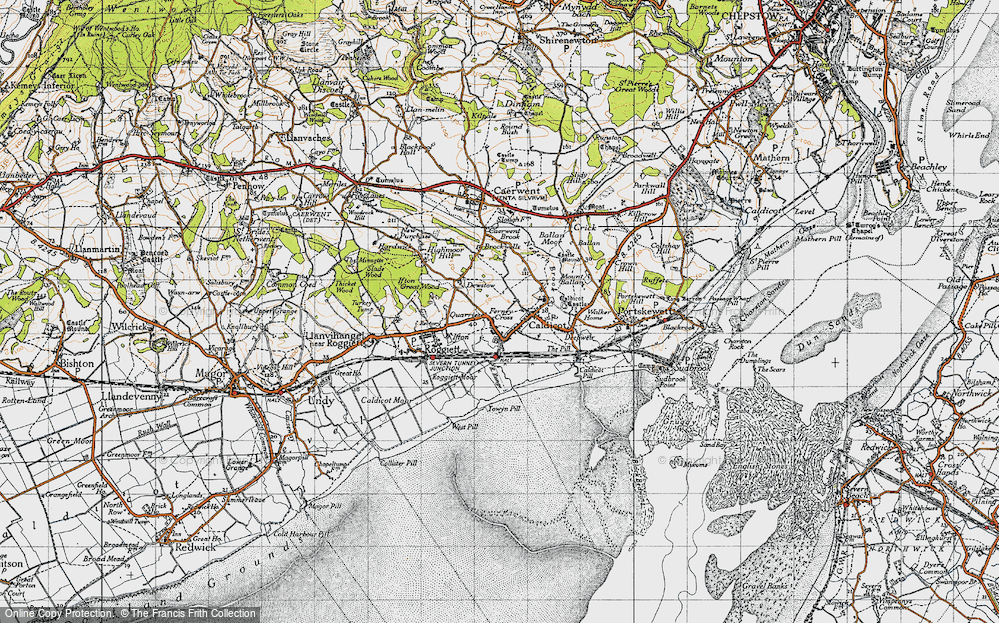 Old Map of Caldicot, 1946 in 1946