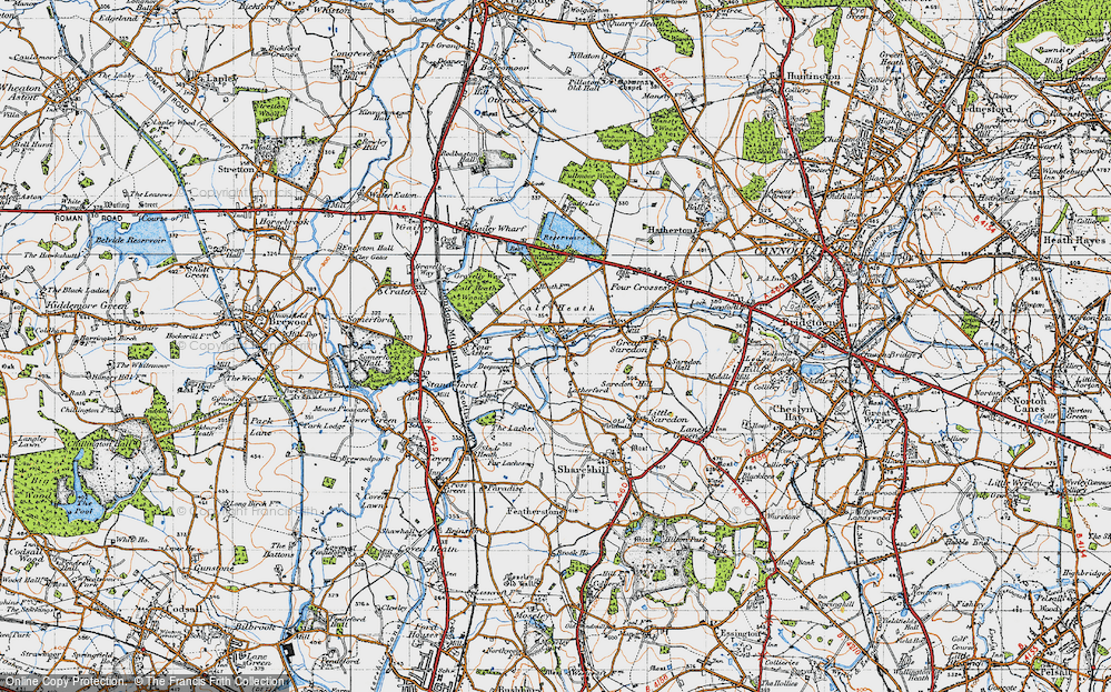 Old Map of Calf Heath, 1946 in 1946