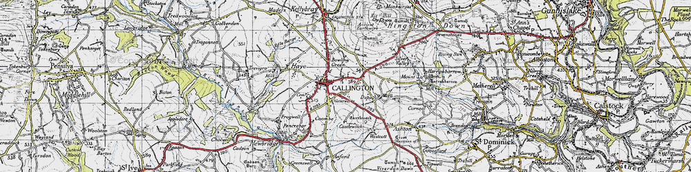 Old map of Westcott in 1946