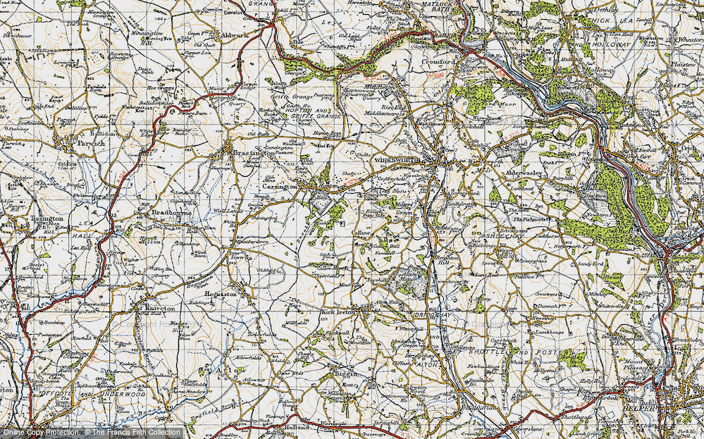 Old Map of Callow, 1946 in 1946