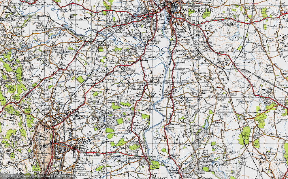 Old Map of Callow End, 1947 in 1947