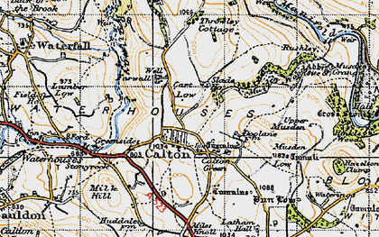 Old map of Calton in 1946