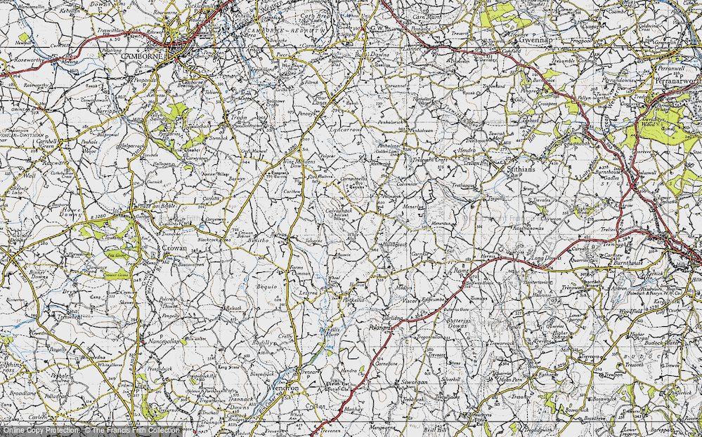 Old Map of Calvadnack, 1946 in 1946