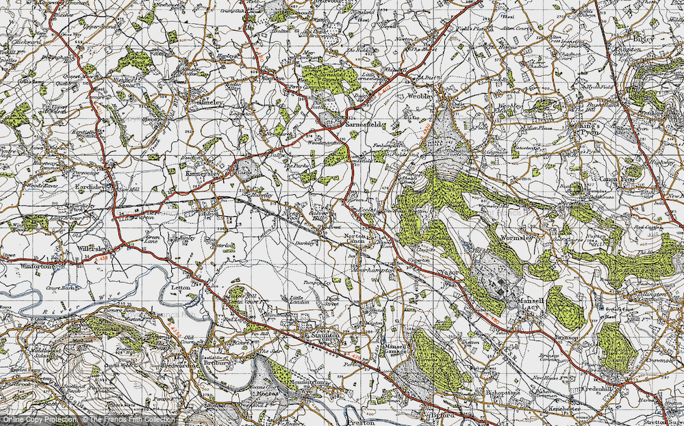 Old Map of Calver Hill, 1947 in 1947