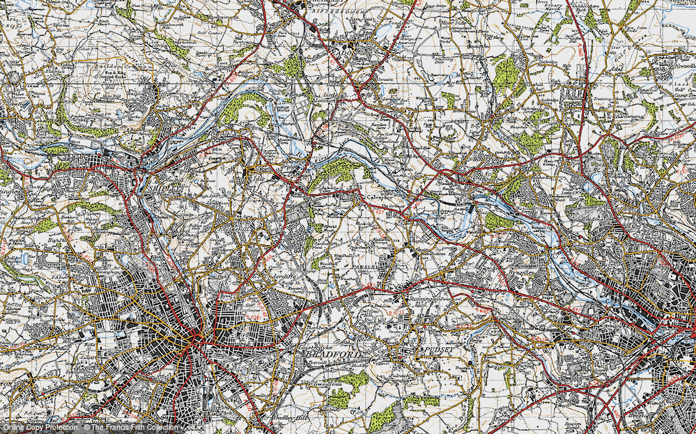 Old Map of Calverley, 1947 in 1947