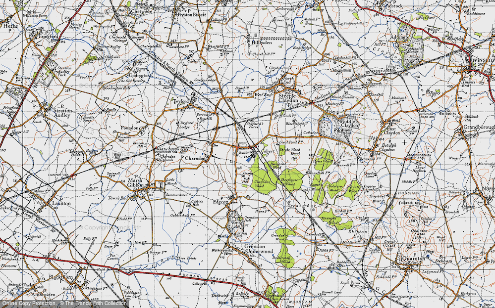Old Map of Calvert, 1946 in 1946