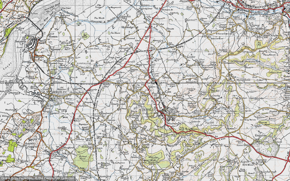 Old Map of Historic Map covering Sandpits in 1946