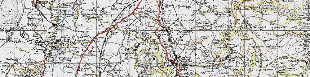 Old map of Cam in 1946