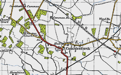 Old map of Camblesforth in 1947