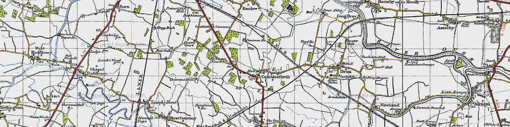 Old map of Camblesforth in 1947