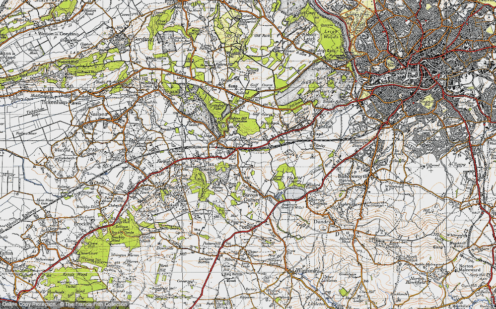 Old Map of Cambridge Batch, 1946 in 1946
