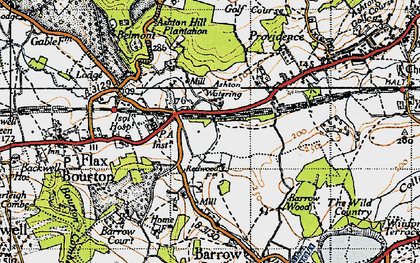 Old map of Cambridge Batch in 1946