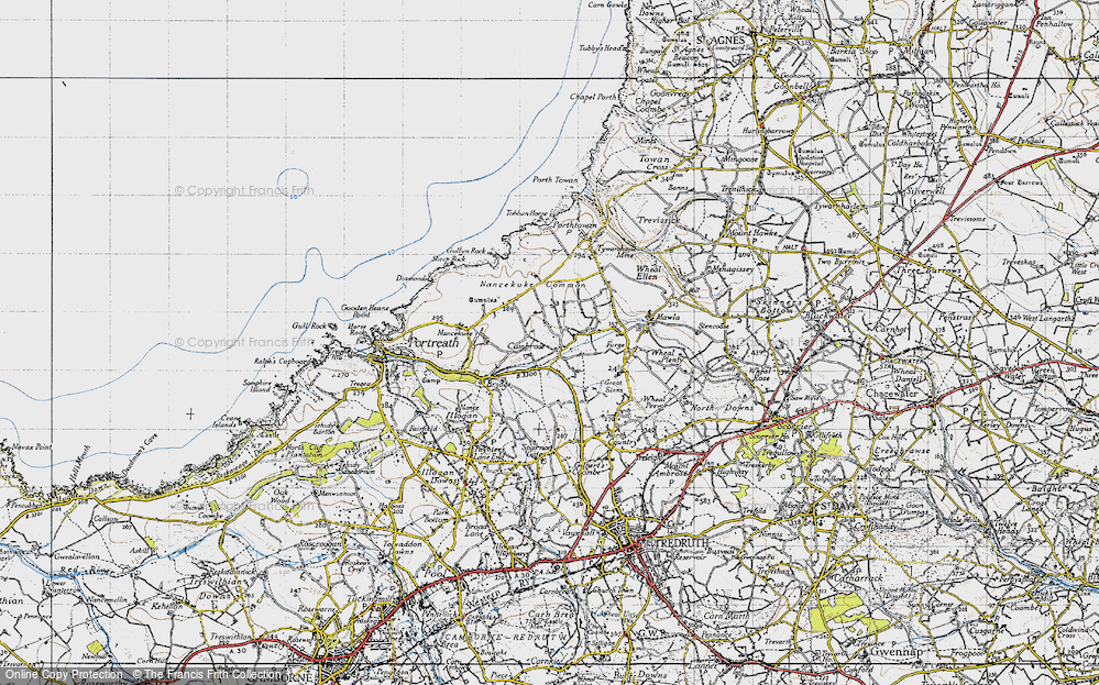 Old Map of Cambrose, 1946 in 1946