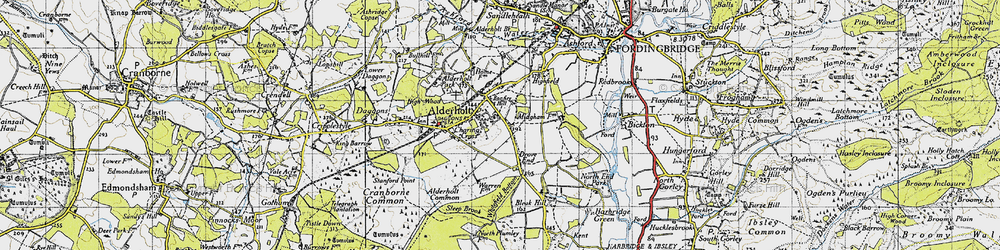 Old map of Camel Green in 1940