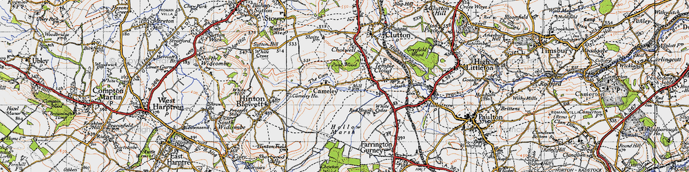 Old map of Cameley in 1946