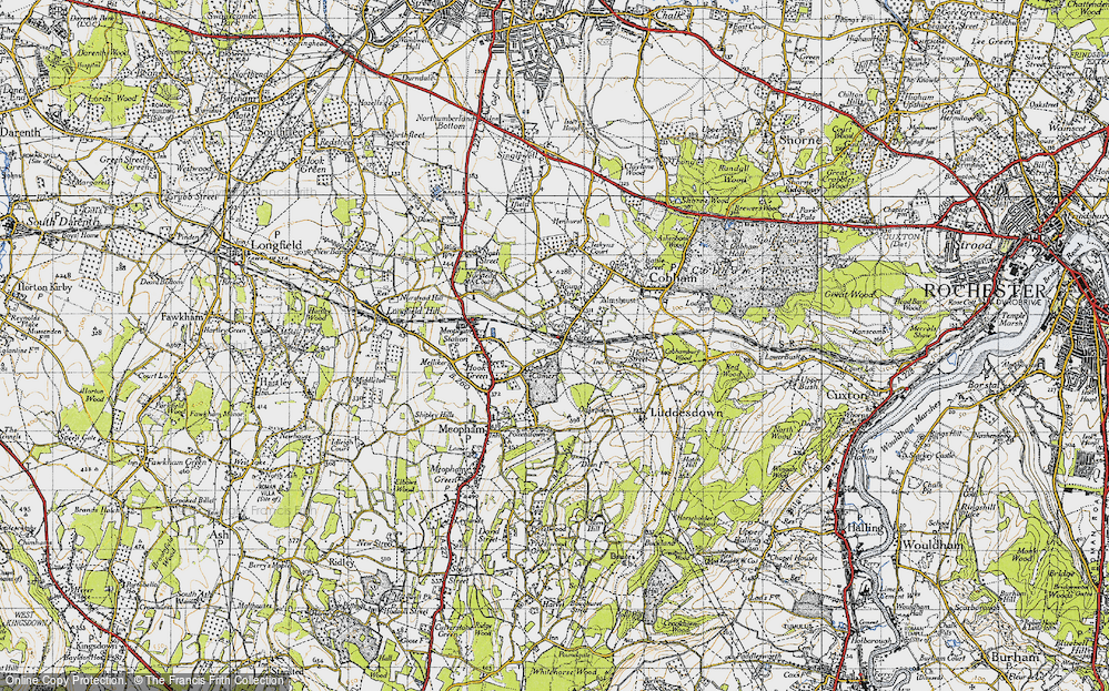 Old Map of Camer, 1946 in 1946