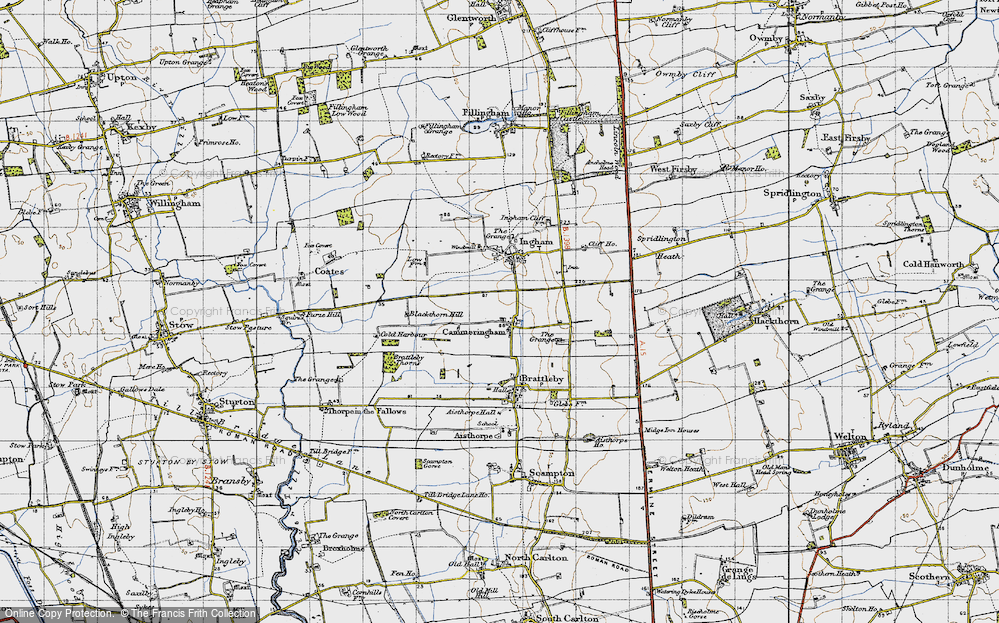 Old Map of Cammeringham, 1947 in 1947