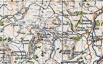 Old map of Camnant in 1947