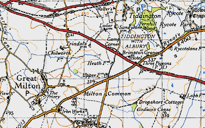 Old map of Camp Corner in 1947