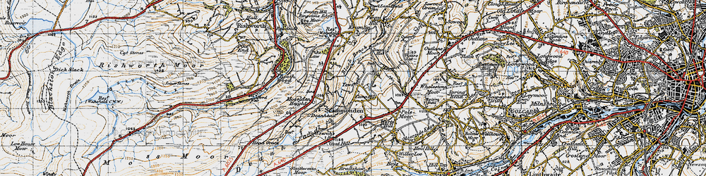 Old map of Camp Hill in 1947