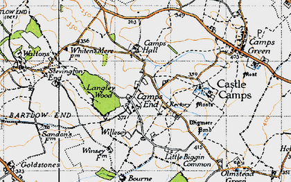 Old map of Camps End in 1946