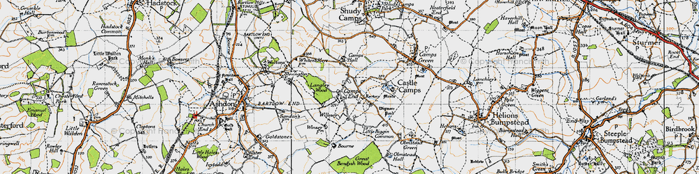 Old map of Camps End in 1946