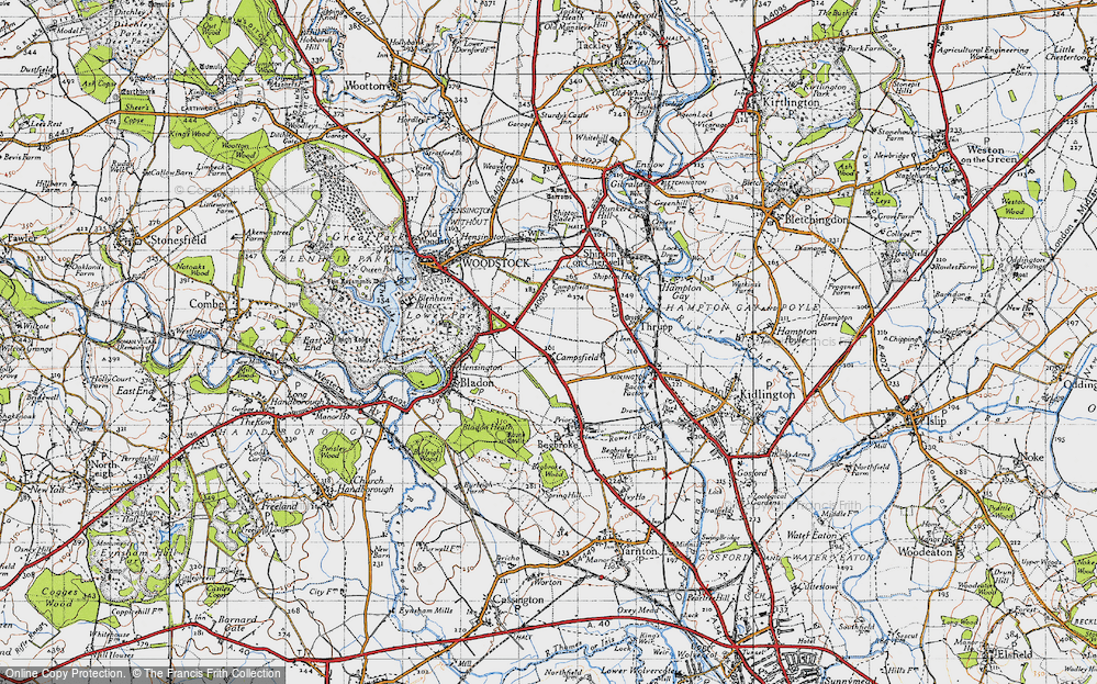 Old Map of Campsfield, 1946 in 1946