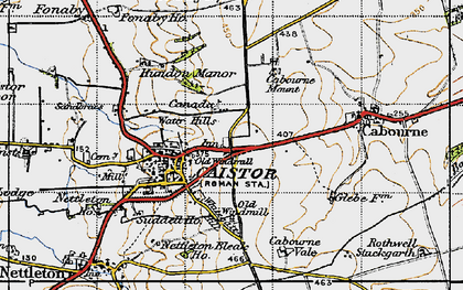 Old map of Whitegate Hill in 1946