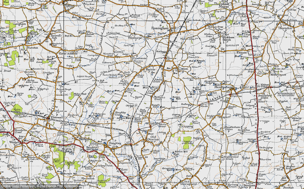 Old Map of Canham's Green, 1946 in 1946