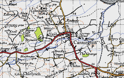 Old map of Cannington in 1946