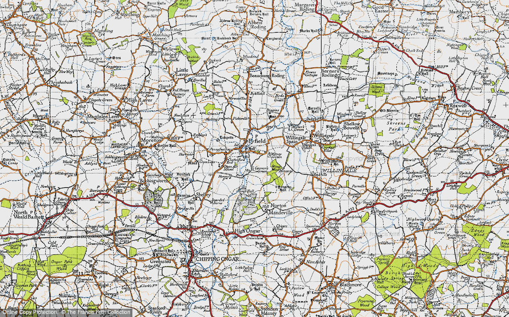 Old Map of Cannon's Green, 1946 in 1946