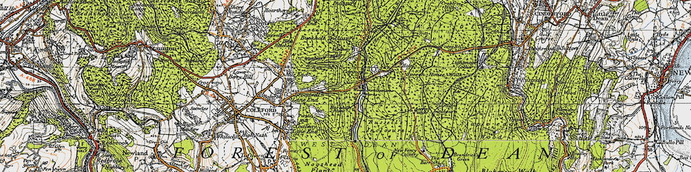 Old map of Barnhill Plantation in 1946