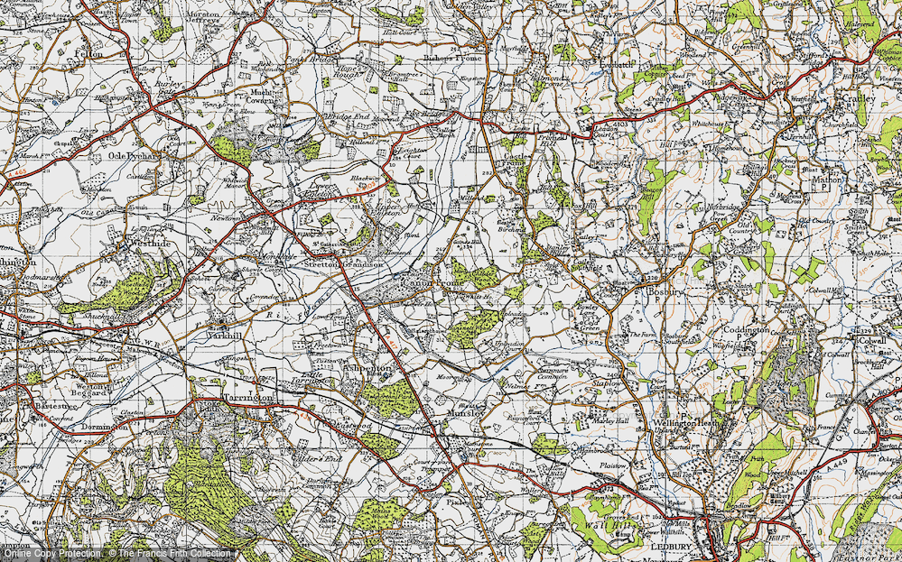 Old Map of Canon Frome, 1947 in 1947
