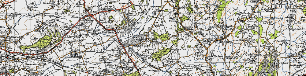 Old map of Canon Frome in 1947