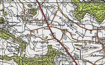 Old map of Canon Pyon in 1947