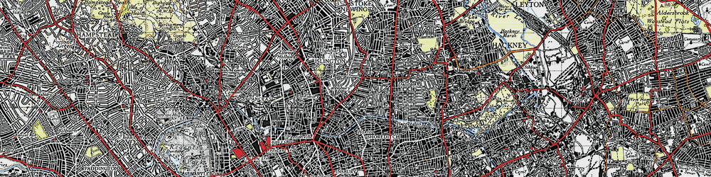 Old map of Canonbury in 1946