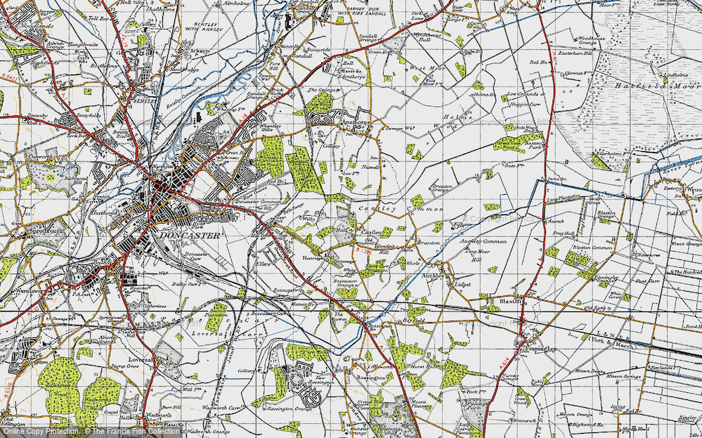 Old Map of Cantley, 1947 in 1947