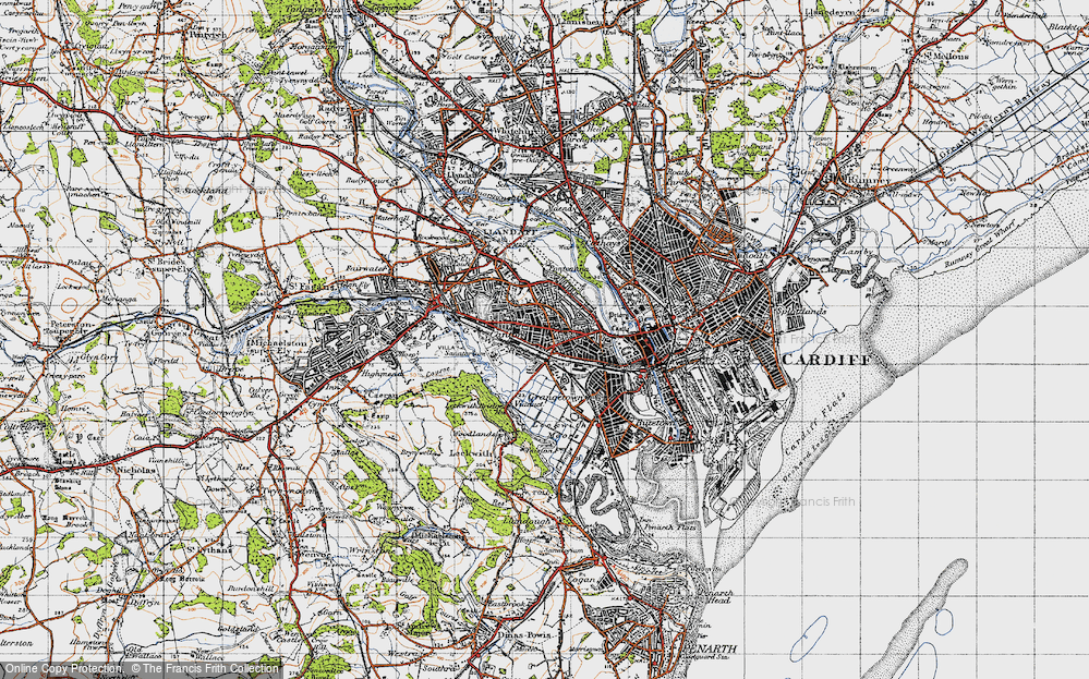 Old Map of Canton, 1947 in 1947