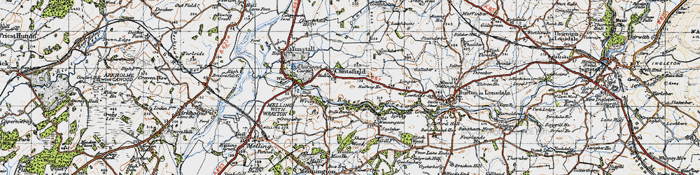 Old map of Cantsfield in 1947