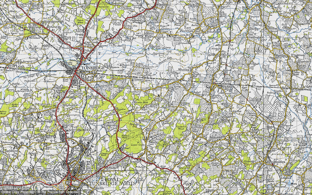 Old Map of Capel, 1946 in 1946