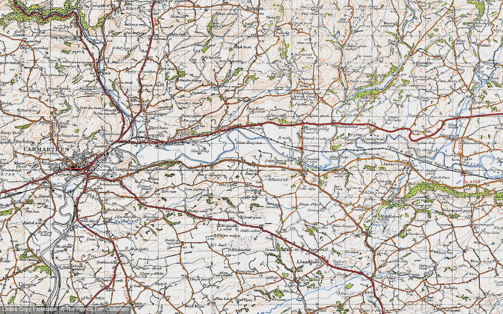 Old Map of Capel Dewi, 1946 in 1946