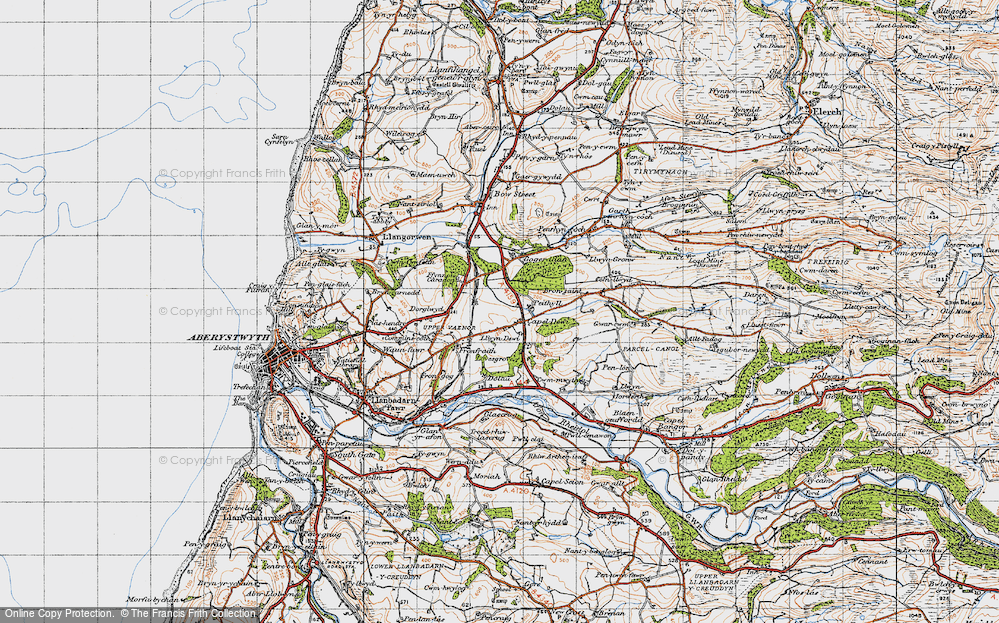 Old Map of Capel Dewi, 1947 in 1947