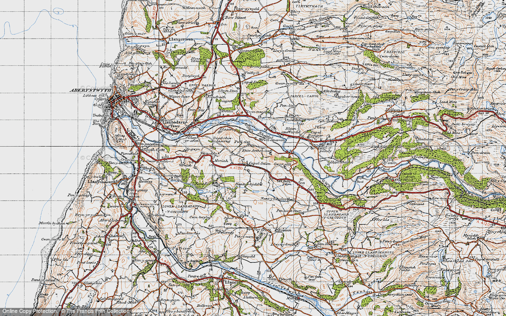 Old Map of Capel Seion, 1947 in 1947