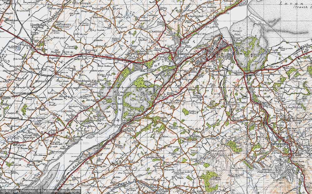 Old Map of Capel-y-graig, 1947 in 1947