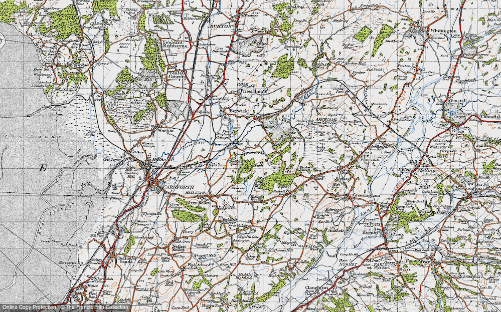 Old Map of Capernwray, 1947 in 1947